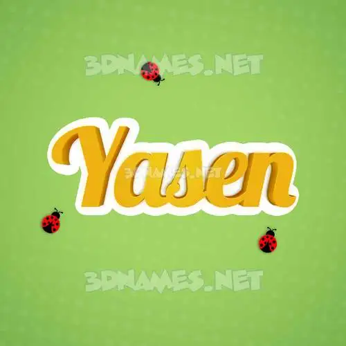 yasen in Ladybugs style - 3D name wallpaper yasen in Ladybugs style - 3D name wallpaper