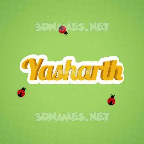 yasharth in Ladybugs style - 3D name wallpaper