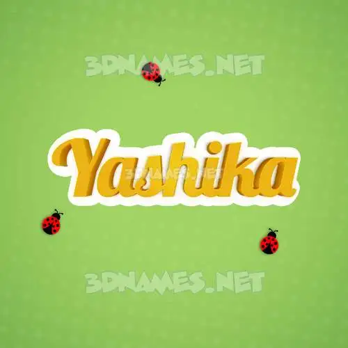 yashika in Ladybugs style - 3D name wallpaper