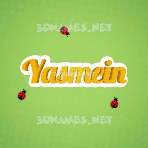 yasmein in Ladybugs style - 3D name wallpaper yasmein in Ladybugs style - 3D name wallpaper