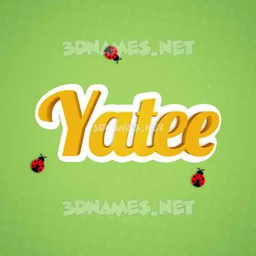 yatee in Ladybugs style - 3D name wallpaper yatee in Ladybugs style - 3D name wallpaper