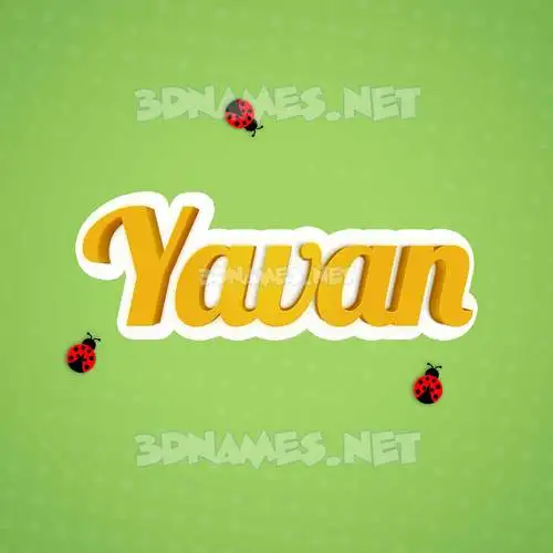 yavan in Ladybugs style - 3D name wallpaper yavan in Ladybugs style - 3D name wallpaper