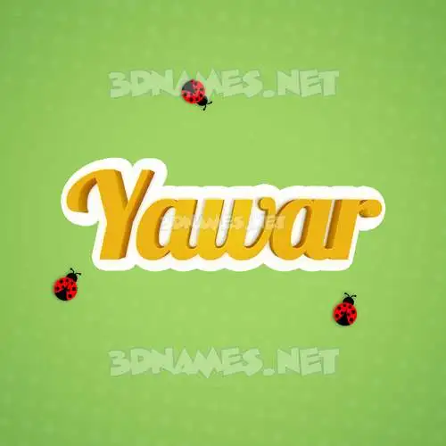 yawar in Ladybugs style - 3D name wallpaper yawar in Ladybugs style - 3D name wallpaper
