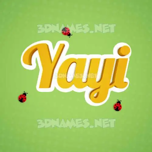 yayi in Ladybugs style - 3D name wallpaper yayi in Ladybugs style - 3D name wallpaper