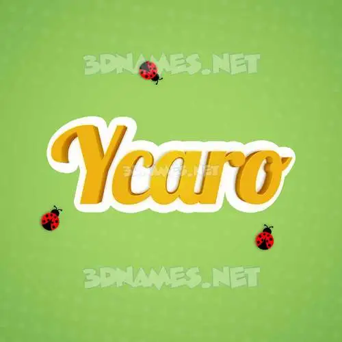 ycaro in Ladybugs style - 3D name wallpaper ycaro in Ladybugs style - 3D name wallpaper
