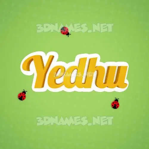 yedhu in Ladybugs style - 3D name wallpaper yedhu in Ladybugs style - 3D name wallpaper