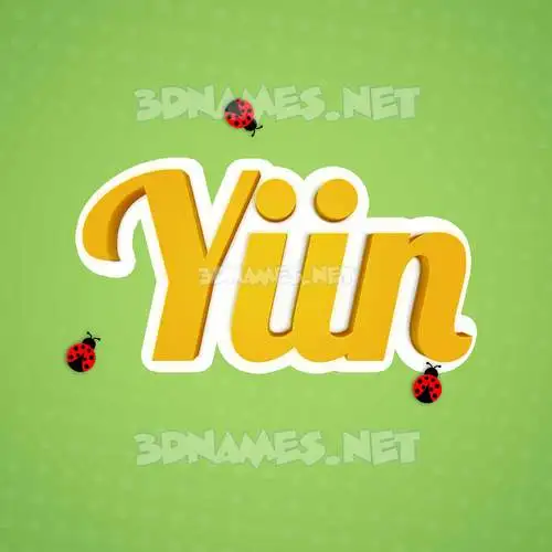 yiin in Ladybugs style - 3D name wallpaper yiin in Ladybugs style - 3D name wallpaper