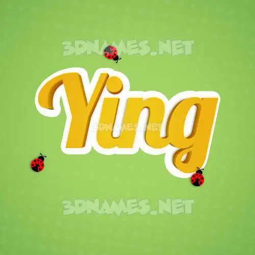 ying in Ladybugs style - 3D name wallpaper ying in Ladybugs style - 3D name wallpaper