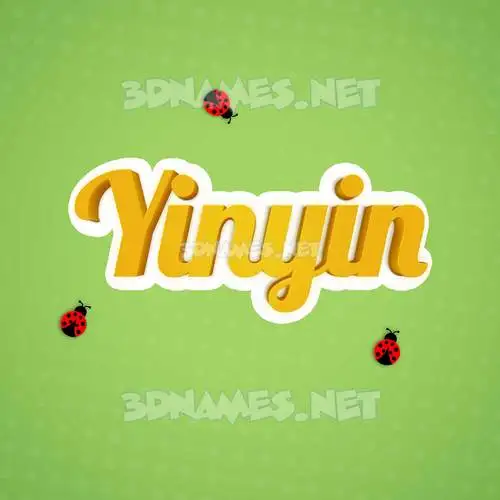 yinyin in Ladybugs style - 3D name wallpaper yinyin in Ladybugs style - 3D name wallpaper