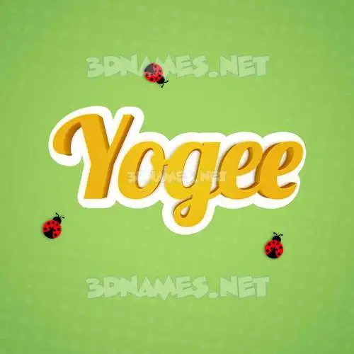 yogee in Ladybugs style - 3D name wallpaper yogee in Ladybugs style - 3D name wallpaper