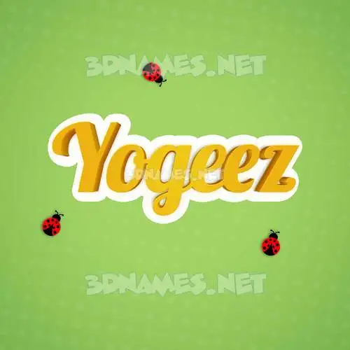 yogeez in Ladybugs style - 3D name wallpaper yogeez in Ladybugs style - 3D name wallpaper