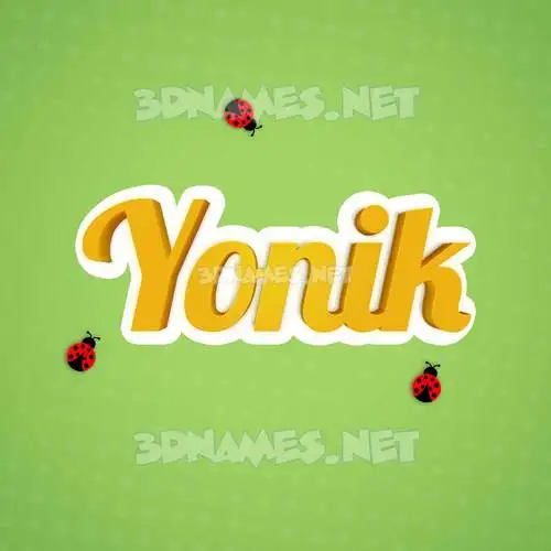 yonik in Ladybugs style - 3D name wallpaper yonik in Ladybugs style - 3D name wallpaper