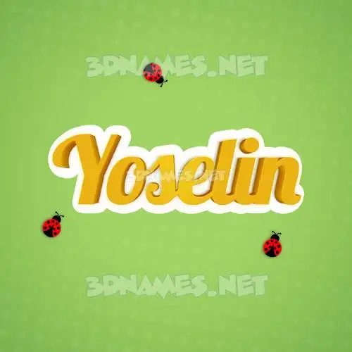 yoselin in Ladybugs style - 3D name wallpaper yoselin in Ladybugs style - 3D name wallpaper