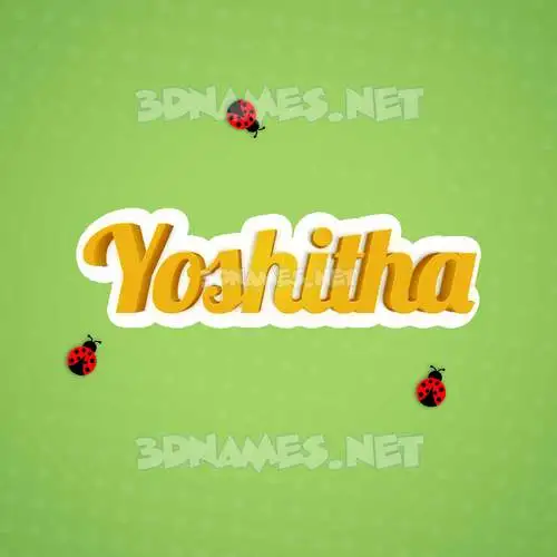 yoshitha in Ladybugs style - 3D name wallpaper