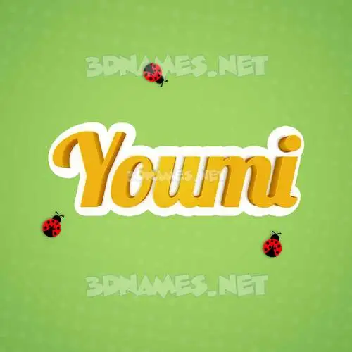 youmi in Ladybugs style - 3D name wallpaper youmi in Ladybugs style - 3D name wallpaper