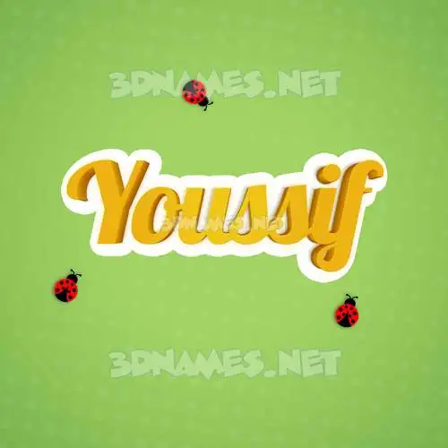 youssif in Ladybugs style - 3D name wallpaper youssif in Ladybugs style - 3D name wallpaper
