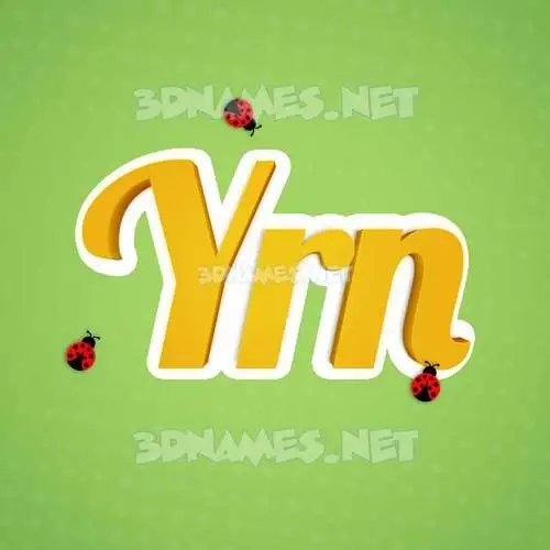 yrn in Ladybugs style - 3D name wallpaper yrn in Ladybugs style - 3D name wallpaper