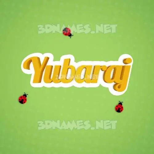 yubaraj in Ladybugs style - 3D name wallpaper