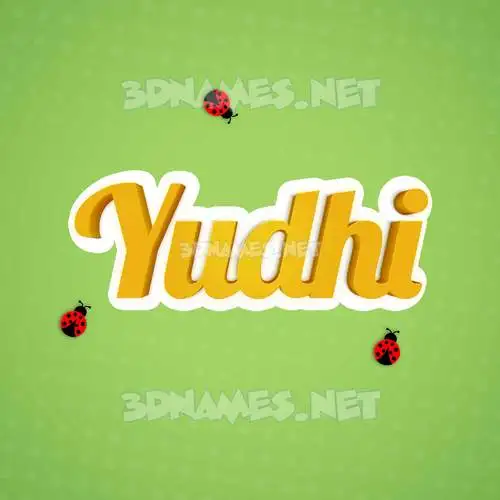 yudhi in Ladybugs style - 3D name wallpaper yudhi in Ladybugs style - 3D name wallpaper