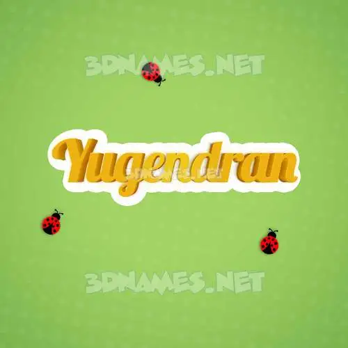 yugendran in Ladybugs style - 3D name wallpaper yugendran in Ladybugs style - 3D name wallpaper