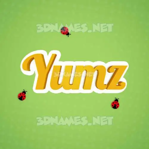 yumz in Ladybugs style - 3D name wallpaper yumz in Ladybugs style - 3D name wallpaper