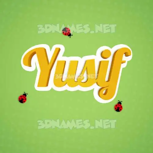 yusif in Ladybugs style - 3D name wallpaper yusif in Ladybugs style - 3D name wallpaper