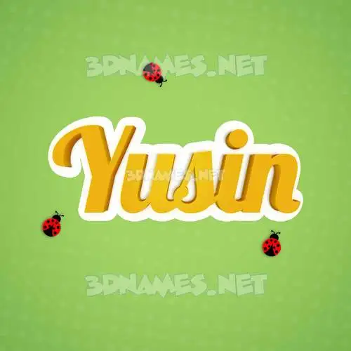yusin in Ladybugs style - 3D name wallpaper yusin in Ladybugs style - 3D name wallpaper