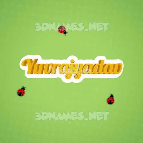 yuvrajyadav in Ladybugs style - 3D name wallpaper yuvrajyadav in Ladybugs style - 3D name wallpaper