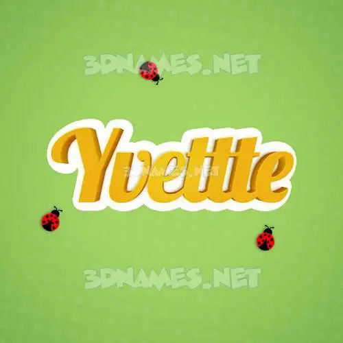 yvettte in Ladybugs style - 3D name wallpaper yvettte in Ladybugs style - 3D name wallpaper