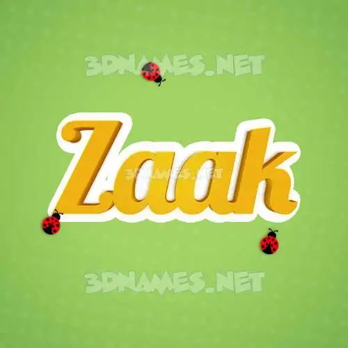 zaak in Ladybugs style - 3D name wallpaper zaak in Ladybugs style - 3D name wallpaper