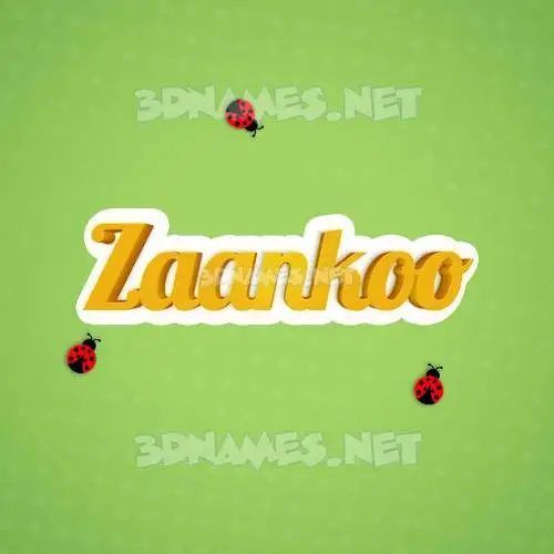 zaankoo in Ladybugs style - 3D name wallpaper zaankoo in Ladybugs style - 3D name wallpaper