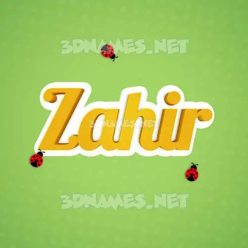 zahir in Ladybugs style - 3D name wallpaper zahir in Ladybugs style - 3D name wallpaper
