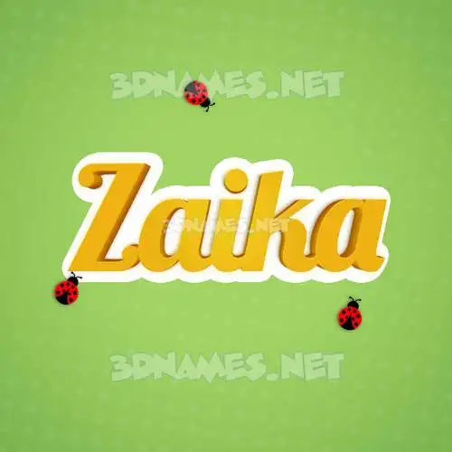zaika in Ladybugs style - 3D name wallpaper zaika in Ladybugs style - 3D name wallpaper
