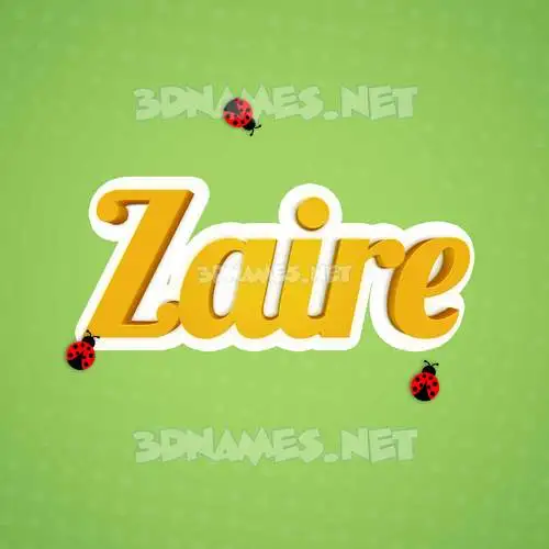 zaire in Ladybugs style - 3D name wallpaper zaire in Ladybugs style - 3D name wallpaper