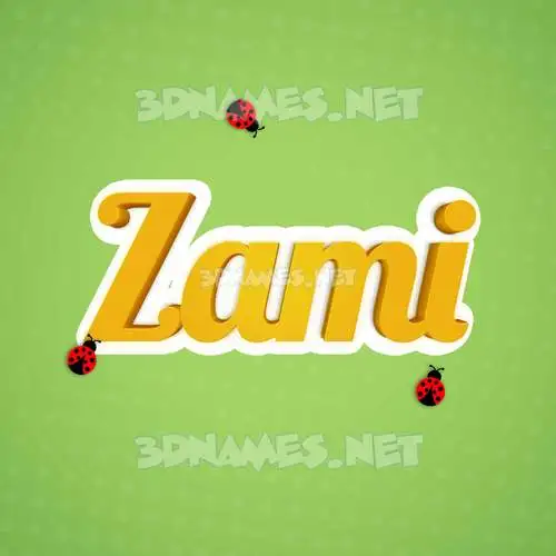 zami in Ladybugs style - 3D name wallpaper zami in Ladybugs style - 3D name wallpaper