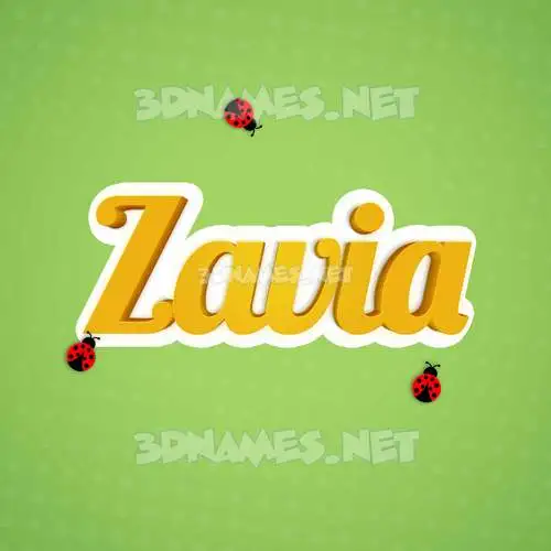 zavia in Ladybugs style - 3D name wallpaper zavia in Ladybugs style - 3D name wallpaper