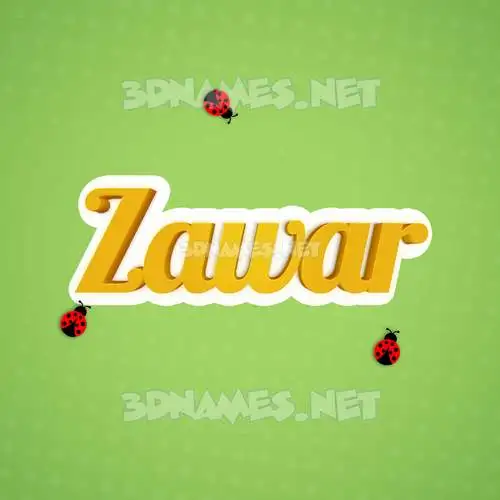 zawar in Ladybugs style - 3D name wallpaper zawar in Ladybugs style - 3D name wallpaper