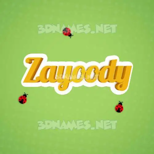 zayoody in Ladybugs style - 3D name wallpaper zayoody in Ladybugs style - 3D name wallpaper