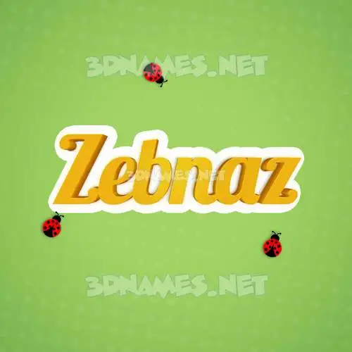 zebnaz in Ladybugs style - 3D name wallpaper zebnaz in Ladybugs style - 3D name wallpaper