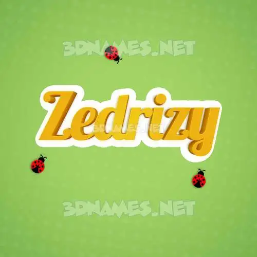 zedrizy in Ladybugs style - 3D name wallpaper zedrizy in Ladybugs style - 3D name wallpaper