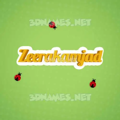 zeerakamjad in Ladybugs style - 3D name wallpaper zeerakamjad in Ladybugs style - 3D name wallpaper
