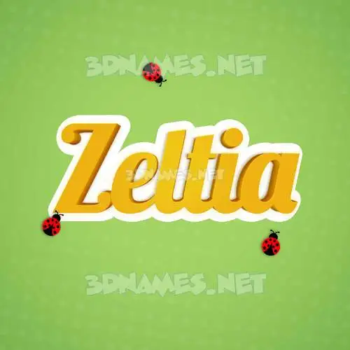 zeltia in Ladybugs style - 3D name wallpaper zeltia in Ladybugs style - 3D name wallpaper