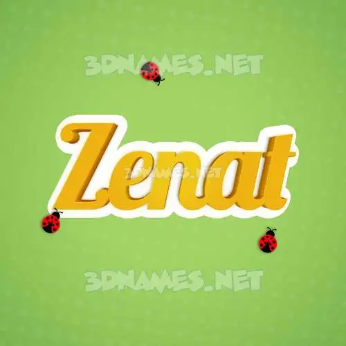 zenat in Ladybugs style - 3D name wallpaper zenat in Ladybugs style - 3D name wallpaper