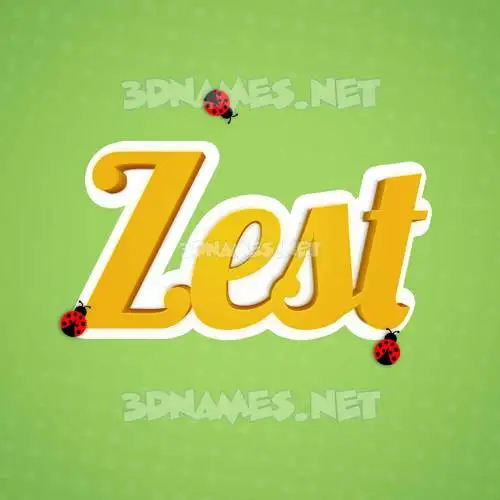 zest in Ladybugs style - 3D name wallpaper zest in Ladybugs style - 3D name wallpaper