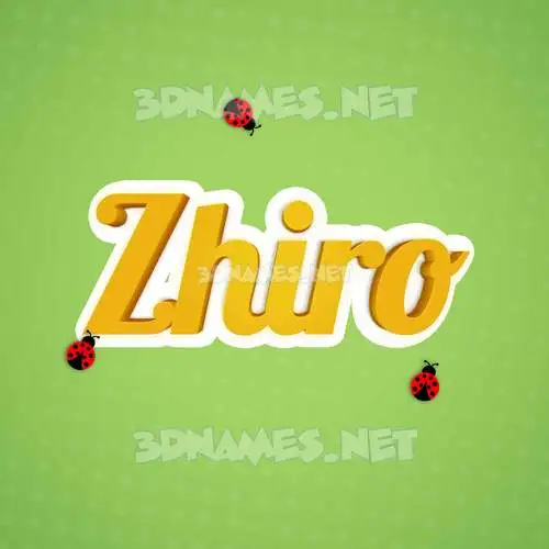 zhiro in Ladybugs style - 3D name wallpaper zhiro in Ladybugs style - 3D name wallpaper