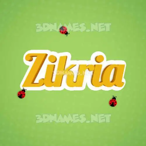 zikria in Ladybugs style - 3D name wallpaper zikria in Ladybugs style - 3D name wallpaper