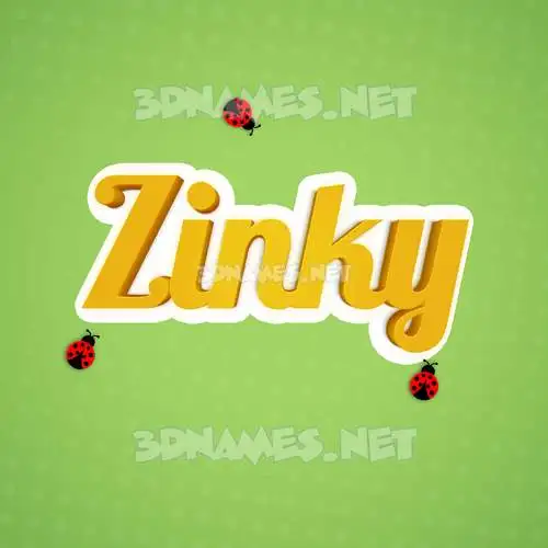 zinky in Ladybugs style - 3D name wallpaper zinky in Ladybugs style - 3D name wallpaper