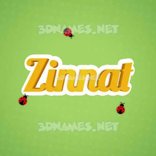 zinnat in Ladybugs style - 3D name wallpaper zinnat in Ladybugs style - 3D name wallpaper