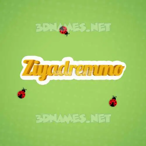 ziyadremmo in Ladybugs style - 3D name wallpaper ziyadremmo in Ladybugs style - 3D name wallpaper