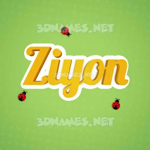 ziyon in Ladybugs style - 3D name wallpaper ziyon in Ladybugs style - 3D name wallpaper
